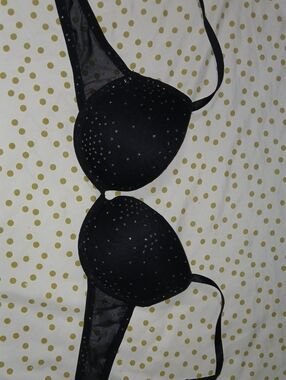 Candie's Black Sparkly Push-Up Bra